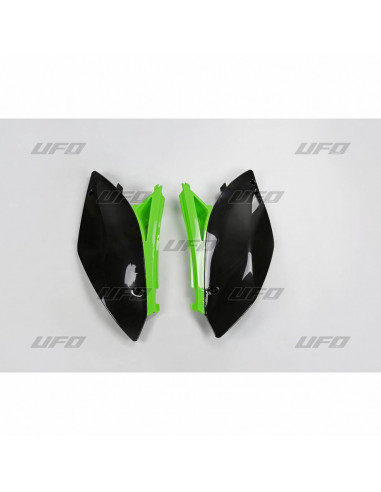 UFO SEITENVERKLEIDUNG KAWASAKI KXF250 OEM (SCHWARZ/GRÜN)