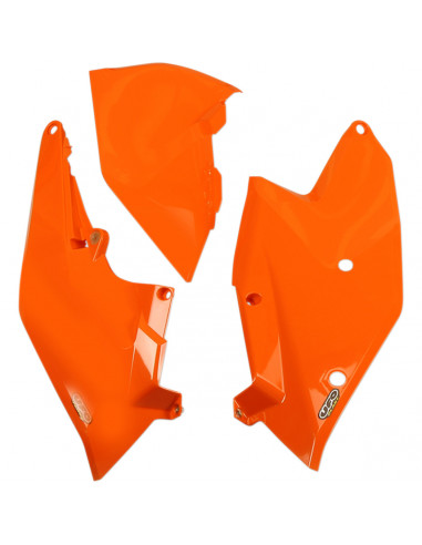 UFO SEITENVERKLEIDUNG MIT LUFTKASTENABDECKUNG KTM SX/SX-F/EXC ORANGE