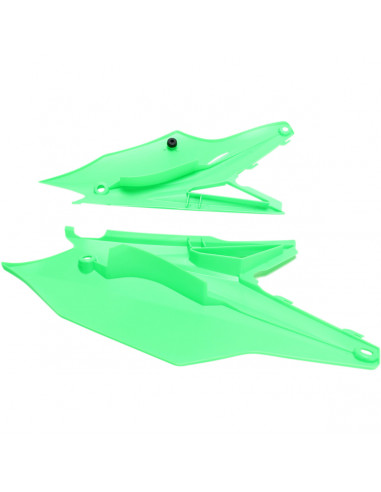 UFO SEITENVERKLEIDUNG KAWASAKI KXF250/450 FLUO GRÜN Bild 3 UFO SEITENVERKLEIDUNG KAWASAKI KXF250/450 FLUO GRÜN Bild 3