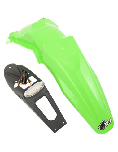 UFO ENDURO KOTFLÜGEL HINTEN MIT LED-LICHT KAWASAKI KLX450 KX-GRÜN