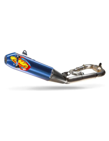 FMF Komplettanlagen - EXHAUST 4.1 ANTI W/BLUE CARBON