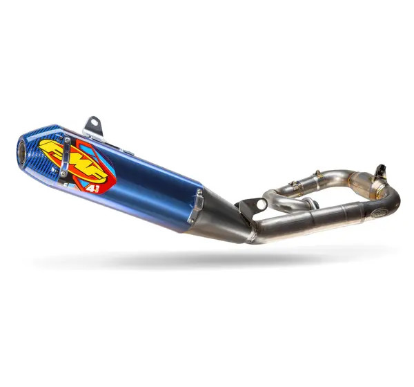 FMF Komplettanlagen - EXHAUST 4.1 ANTI W/BLUE CARBON