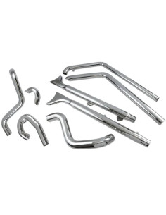 True Duals Auspuffanlage mit Fishtail-Endschalldämpfern