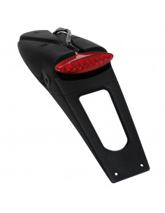 UFO KENNZEICHENHALTER MIT ROTEM LED-LICHT (E11 & PUNKT) SCHWARZ 2