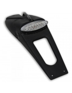 UFO KENNZEICHENHALTER MIT KLAREM LED-LICHT (E11 & DOT) SCHWARZ