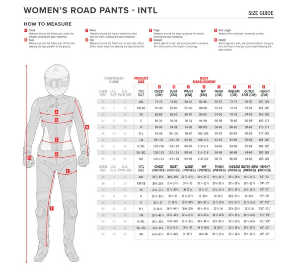 ALPINESTARS (ROAD) Hosen - Einbaubeispiel
