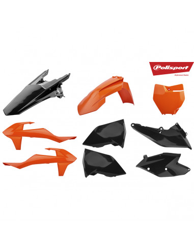 POLISPORT BODY KIT KTM 16-18 ORANGE/SCHWARZ