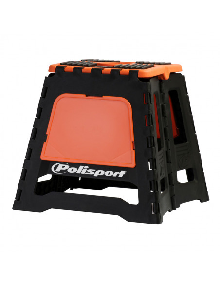 POLISPORT PIT MOTORRAD STÄNDER FALTBAR LOGO ORANGE