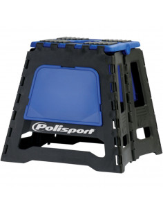 POLISPORT PIT MOTORRAD STÄNDER FALTBAR LOGO BLAU