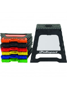 POLISPORT PIT MOTORRAD STÄNDER FALTBAR LOGO ROT 2