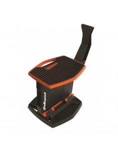 POLISPORT PIT LIFT MOTORRAD STÄNDER FALTBAR LOGO ORANGE/SCHWARZ 2
