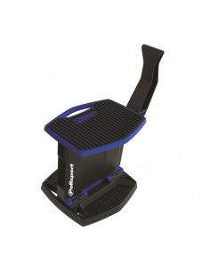 POLISPORT PIT LIFT MOTORRAD STÄNDER FALTBAR LOGO BLAU/SCHWARZ 2