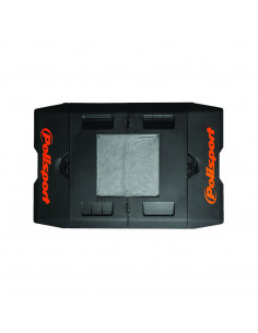 POLISPORT PIT MOTORRAD MATTE FALTBAR LOGO ORANGE/SCHWARZ 2