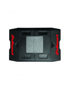 POLISPORT PIT MOTORRAD MATTE FALTBAR LOGO ROT/SCHWARZ 2