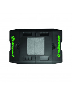POLISPORT PIT MOTORRAD MATTE FALTBAR LOGO GRÜN/SCHWARZ 2