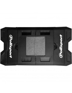 POLISPORT PIT MOTORRAD MATTE FALTBAR LOGO SCHWARZ/SCHWARZ