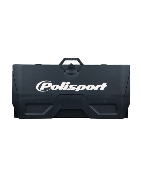 POLISPORT PIT MOTORRAD MATTE FALTBAR LOGO SCHWARZ/SCHWARZ Bild 3