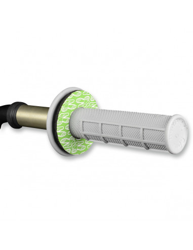 RENTHAL GRIFFE DONUT WEIß/GRÜN Bild 2 RENTHAL GRIFFE DONUT WEIß/GRÜN Bild 2