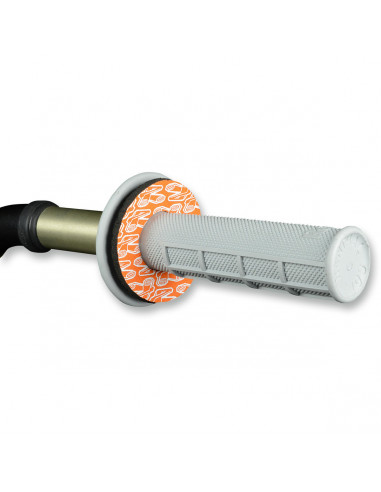 RENTHAL GRIFFE DONUT WEIß/ORANGE Bild 2 RENTHAL GRIFFE DONUT WEIß/ORANGE Bild 2