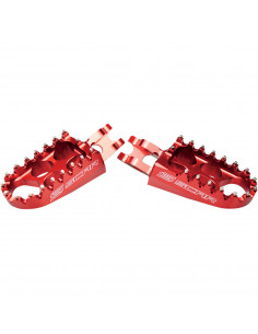 SCAR Alu Standard Fussrasten rot Honda/Kawasaki