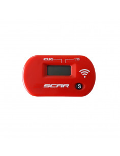 SCAR BETRIEBSSTUNDENZÄHLER DRAHTLOS ROT