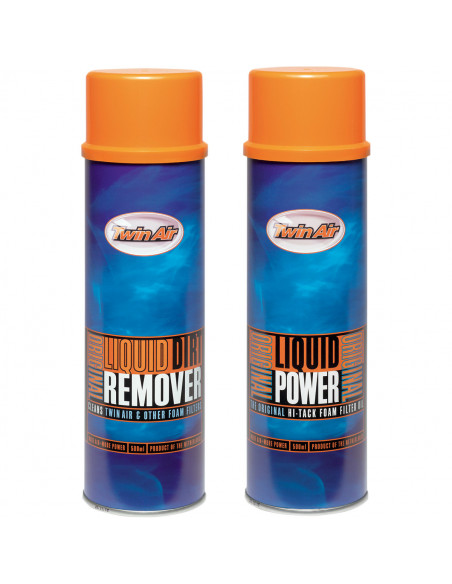 TWIN AIR LIQUID POWERSPRAY + FLÜSSIGER SCHMUTZABSCHEIDER SPRÜHPAKET