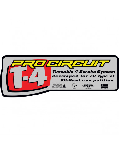 PRO CIRCUIT AUFKLEBER MIT ABZIEHBILD-LOGO T-4