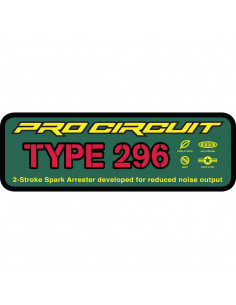 PRO CIRCUIT AUFKLEBER MIT ABZIEHBILD LOGO TYP 296