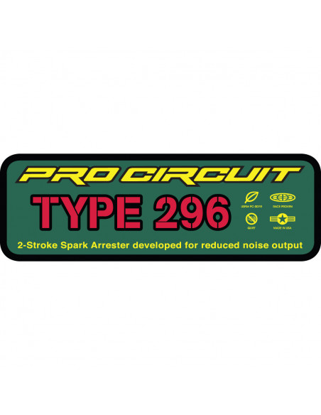 PRO CIRCUIT AUFKLEBER MIT ABZIEHBILD LOGO TYP 296