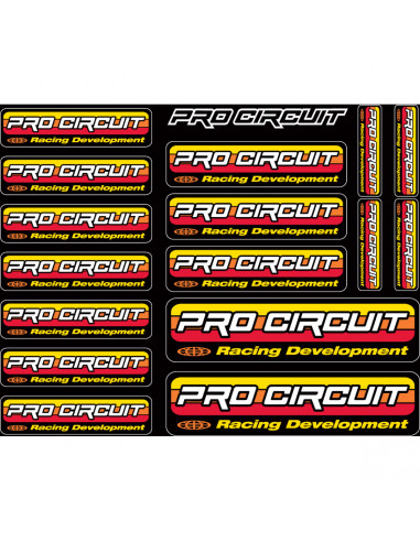 PRO CIRCUIT LOGO AUFKLEBERBOGEN Bild 3 PRO CIRCUIT LOGO AUFKLEBERBOGEN Bild 3