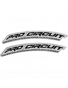 PRO CIRCUIT KOTFLÜGELAUFKLEBER VORNE SCHWARZ