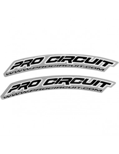 PRO CIRCUIT KOTFLÜGELAUFKLEBER VORNE SCHWARZ