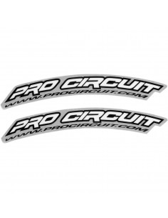 PRO CIRCUIT KOTFLÜGELAUFKLEBER VORNE WEIß