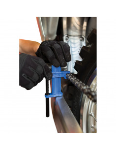 MOTION PRO KETTENSPIEL EINSTELLWERKZEUG ALUMINIUM-NYLON BLAU-SCHWARZ 2