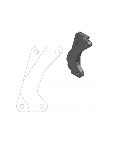 MOTO-MASTER RELOCATION BRACKET BREMSZANGE SM STREET 320MM