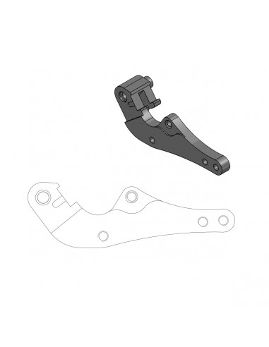 MOTO-MASTER RELOCATION BRACKET BREMSZANGE SM STREET 320MM