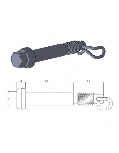 MOTO-MASTER BREMSBELAG BOLZEN OEM ERSATZ