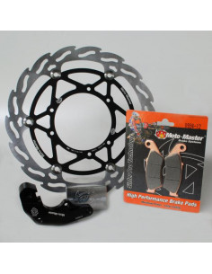 MOTO-MASTER BREMSENSATZ FLAMMSCHEIBE 270 MM BREMSBELÄGE HALTERUNG VERLEGEN