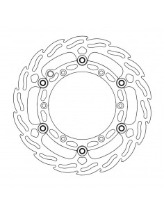 MOTO-MASTER BREMSSCHEIBE SCHWIMMEND GELAGERT SCHWARZ