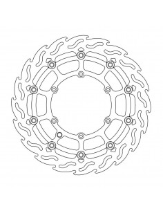 MOTO-MASTER BREMSSCHEIBE SCHWIMMEND GELAGERT SCHWARZ