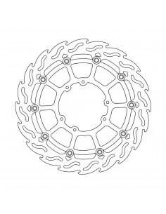 MOTO-MASTER BREMSSCHEIBE SCHWIMMEND GELAGERT SCHWARZ