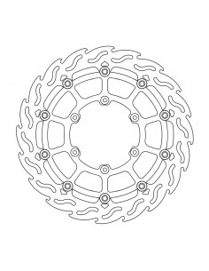 MOTO-MASTER BREMSSCHEIBE SCHWIMMEND GELAGERT SCHWARZ