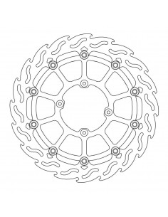 MOTO-MASTER BREMSSCHEIBE SCHWIMMEND GELAGERT SCHWARZ