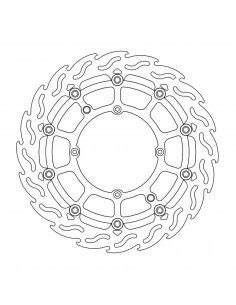 MOTO-MASTER BREMSSCHEIBE SCHWIMMEND GELAGERT SCHWARZ