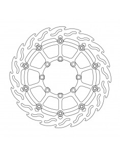 MOTO-MASTER BREMSSCHEIBE SCHWIMMEND GELAGERT SCHWARZ