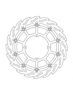 MOTO-MASTER BREMSSCHEIBE SCHWIMMEND GELAGERT SCHWARZ