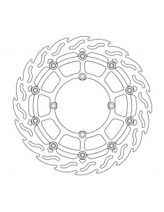 MOTO-MASTER BREMSSCHEIBE SCHWIMMEND GELAGERT SCHWARZ