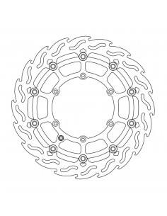 MOTO-MASTER BREMSSCHEIBE SCHWIMMEND GELAGERT SCHWARZ
