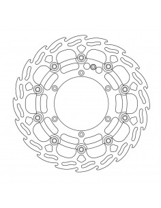 MOTO-MASTER BREMSSCHEIBE SCHWIMMEND GELAGERT SCHWARZ