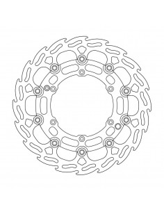 MOTO-MASTER BREMSSCHEIBE SCHWIMMEND GELAGERT SCHWARZ